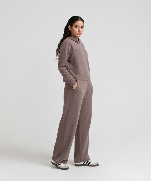 Women's Rib Cropped Hoodie